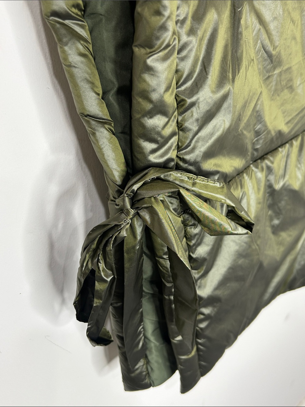 ANTHROPOLOGIE PILCRO Packable Puffer Vest Olive Green One Size - Picture 8 of 15